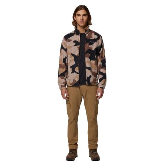 Veste Polaire Motif/style Montagne Homme (Marron Camouflage)