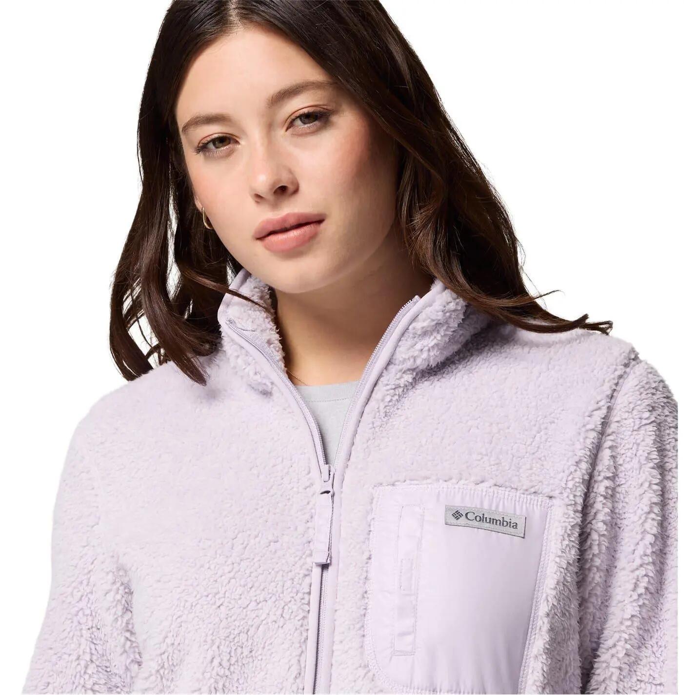 Fleecejacke für , Durchgehender Reißverschluss Damen Lavendel 4/5
