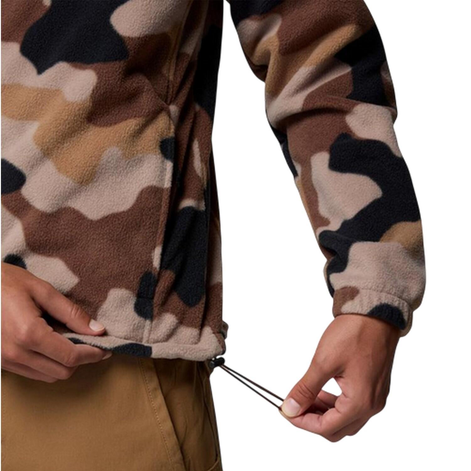 Forro Polar Diseño Montaña para Hombre Marrón Camuflaje 3/4