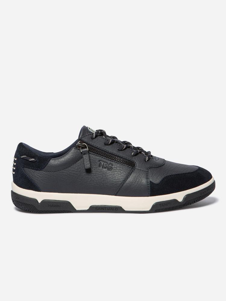 Baskets - Mode - Homme - Zippées, cuir, maintien talon 35 mm - GEDEZIP - Bleu 5/5