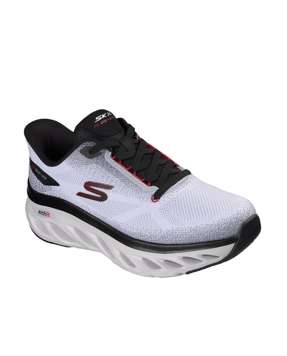 Zapatillas Skechers Hombre Arch Fit Glide-Step Blanco 2/4