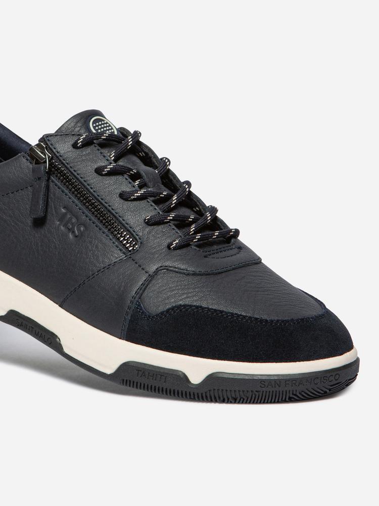 Baskets - Mode - Homme - Zippées, cuir, maintien talon 35 mm - GEDEZIP - Bleu 2/5