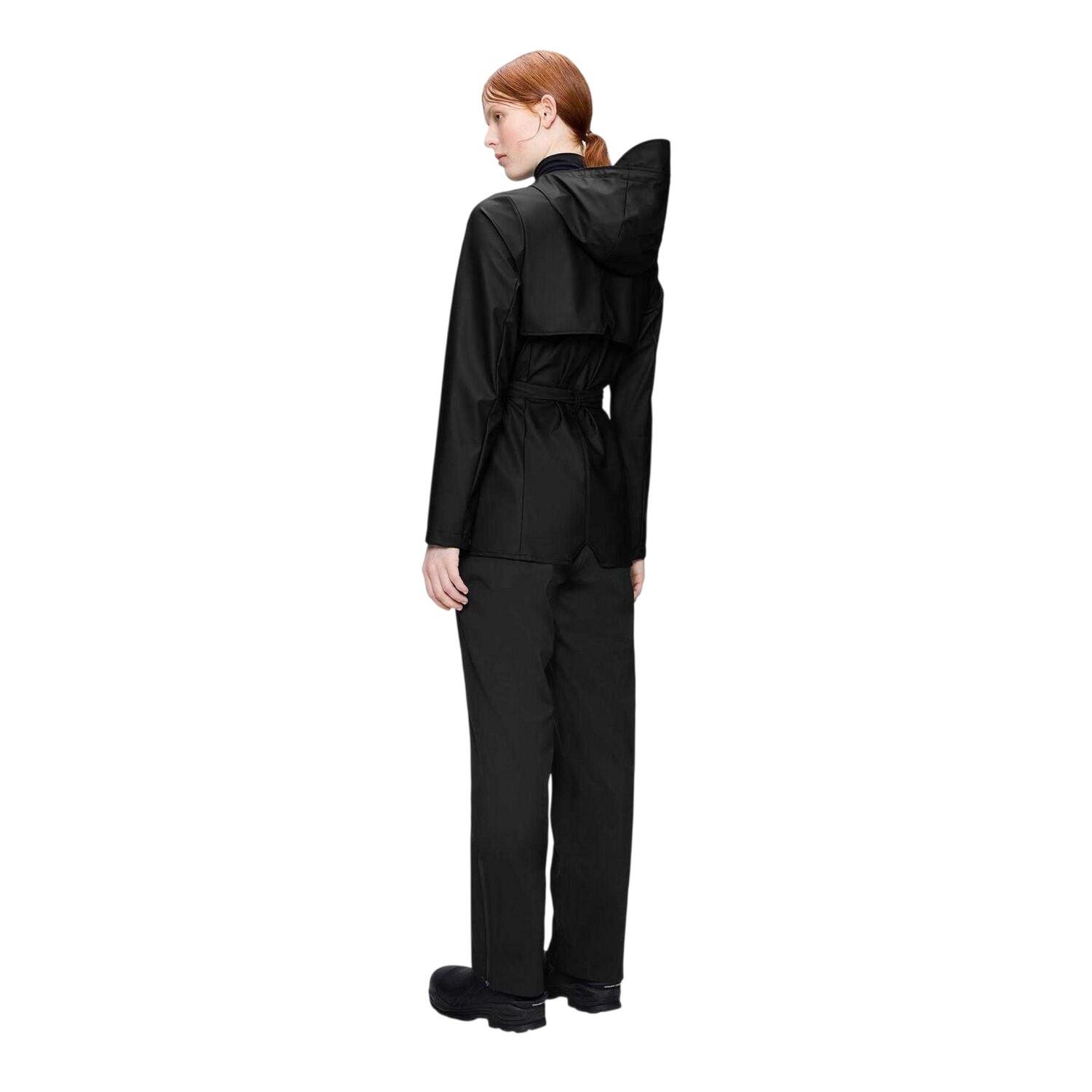 Giacca Impermeabile Donna Rains Curve Nero 3/4