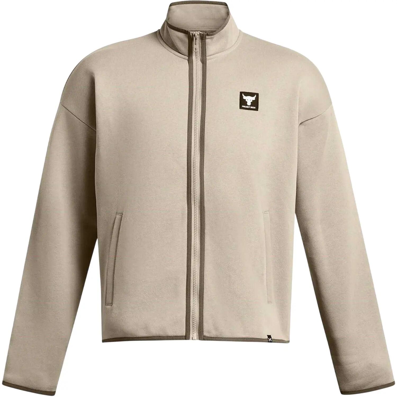 Mens Icon Relaxed Fit Sweat Jacket (Brown) 2/5