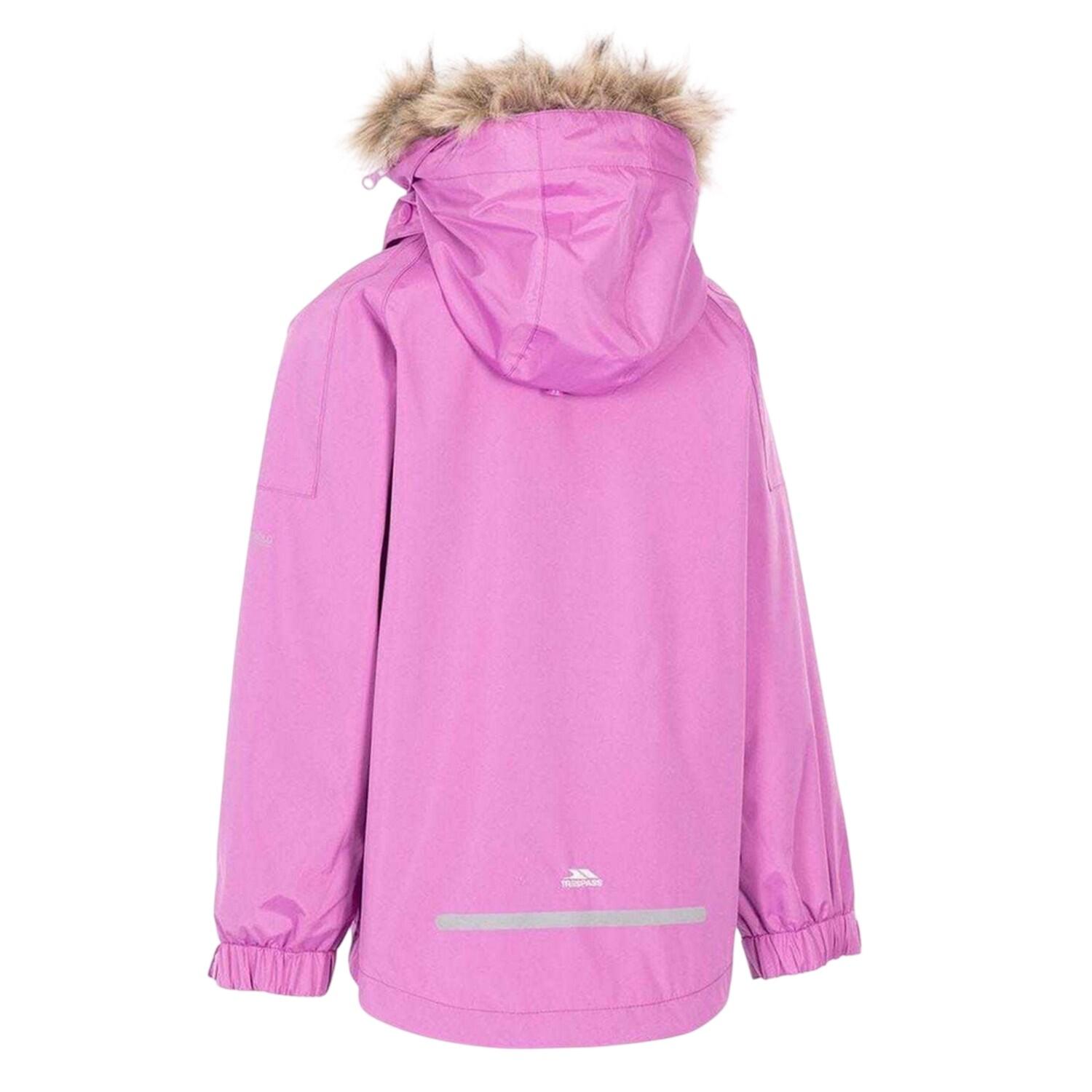Girls Plain 3 in 1 Jacket (Pink) 2/5