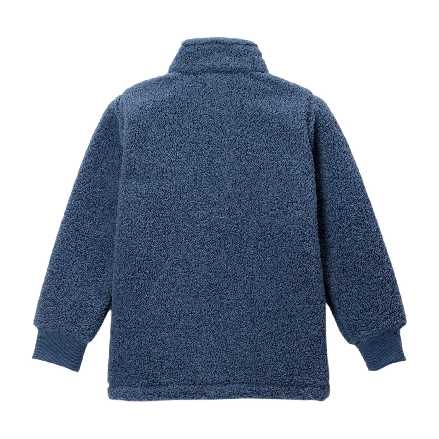 Jacke für , Durchgehender Reißverschluss, Fleece Kinder Blau 3/5
