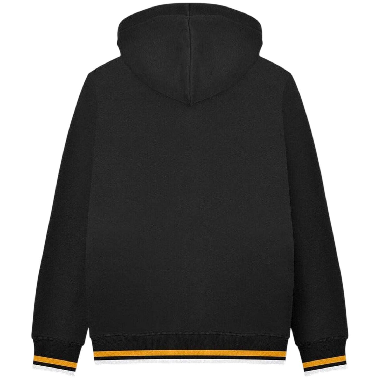 Mens Hooded Sweat Jacket (Black/Gold) 2/3