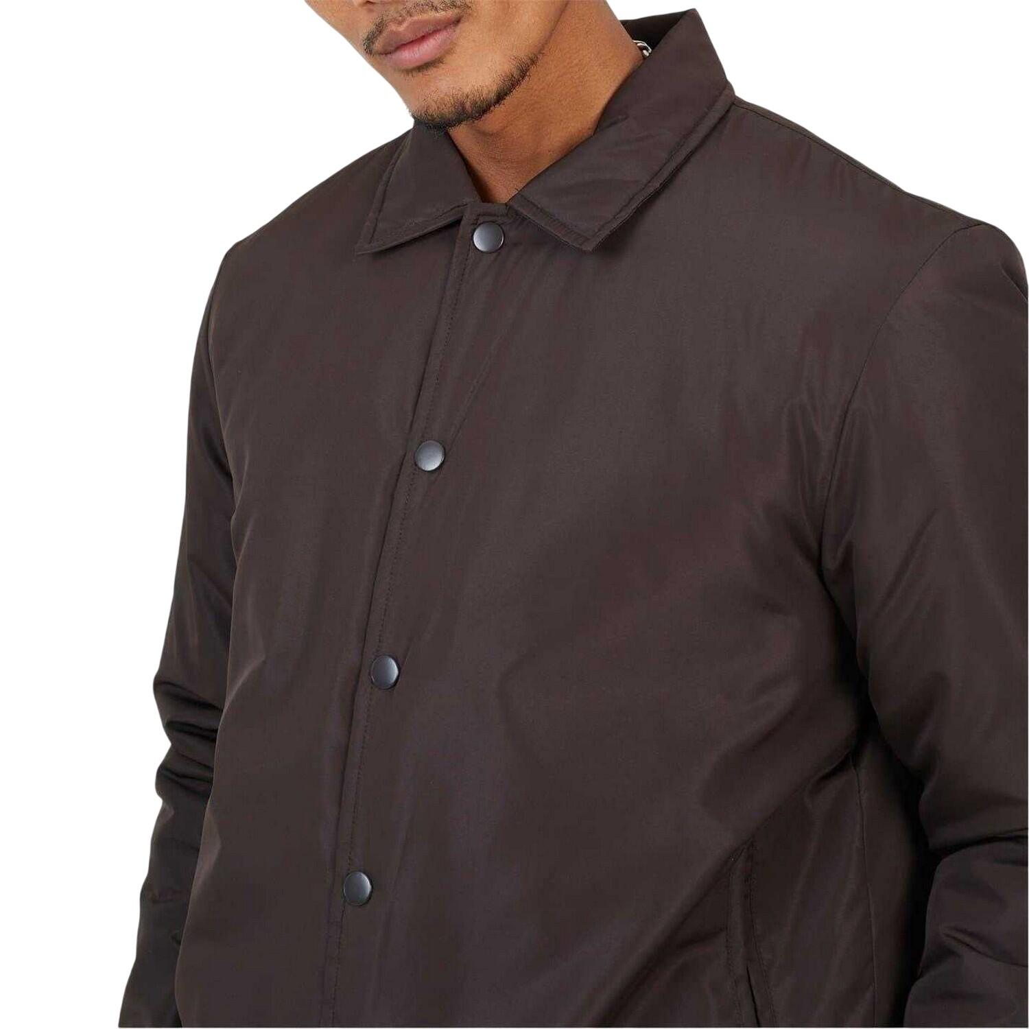 Mens Coach Jacket (Brown) 4/5