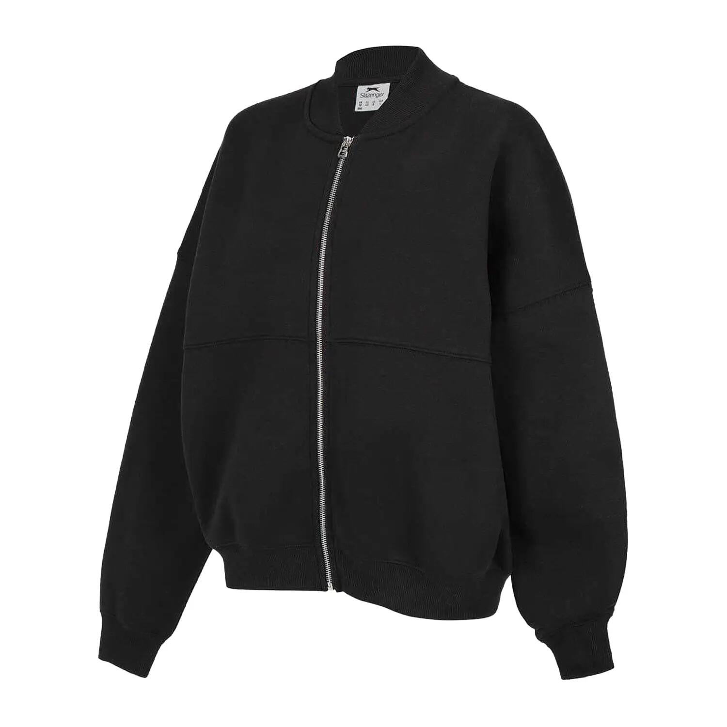 Bomberjacke für , PolyesterBaumwollmischgewebe, Übergroß Damen Schwarz 3/3