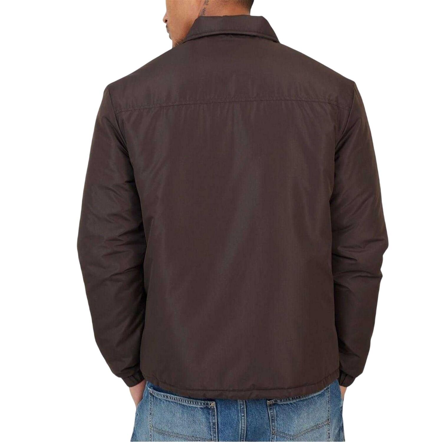 Mens Coach Jacket (Brown) 3/5