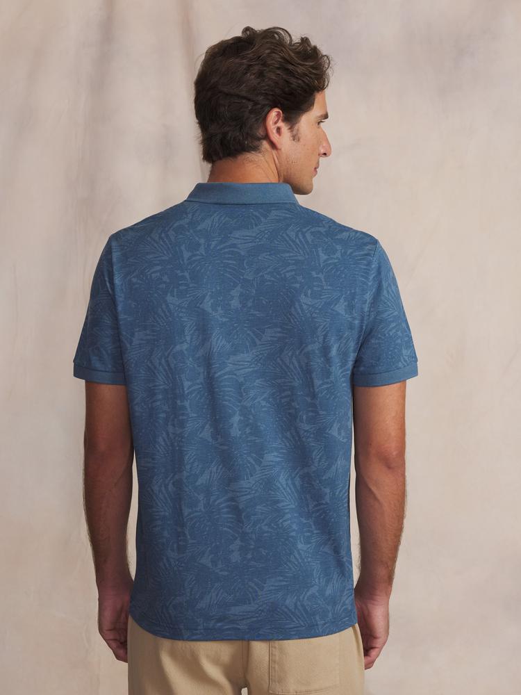 Polo - homme - manches courtes, col boutonné - paccopol - bleu 2/5