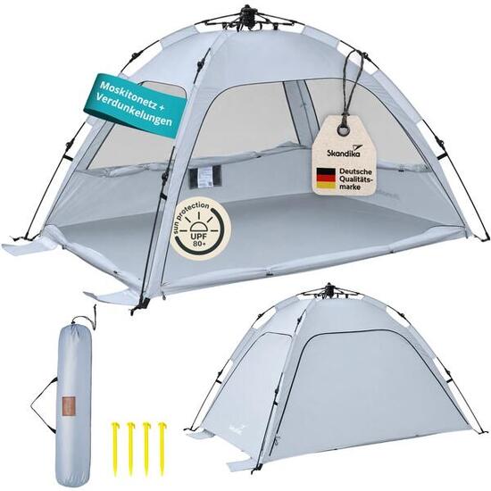 Tente de plage Skugga Quick-Start - Coupe-vent Parasol - Protection UV 80+
