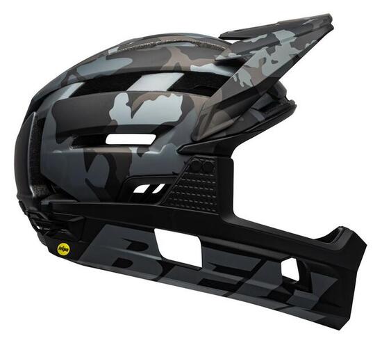 Casco Bell Super Air R Mips con mentoniera rimovibile Nero Camo S