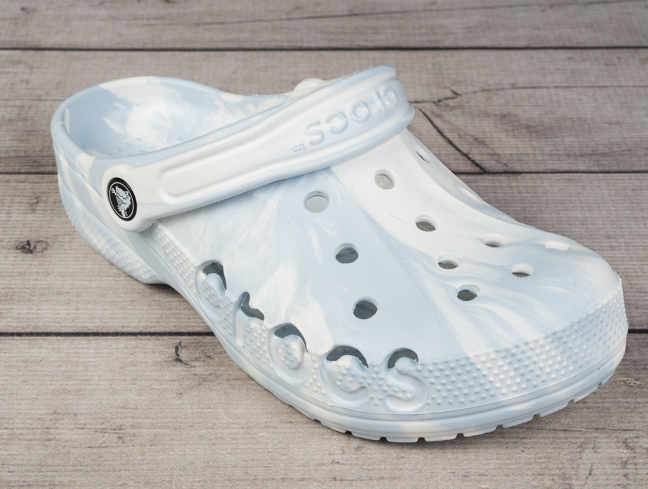 Klapki chodaki sportowe Crocs BAYA MARBLED CLOG 6/7