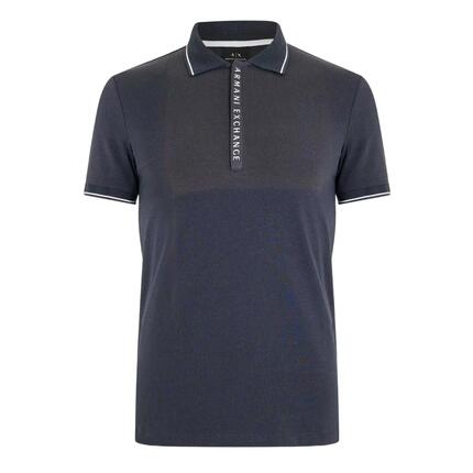 Polo Motif/style À Rayures Homme (Blanc)