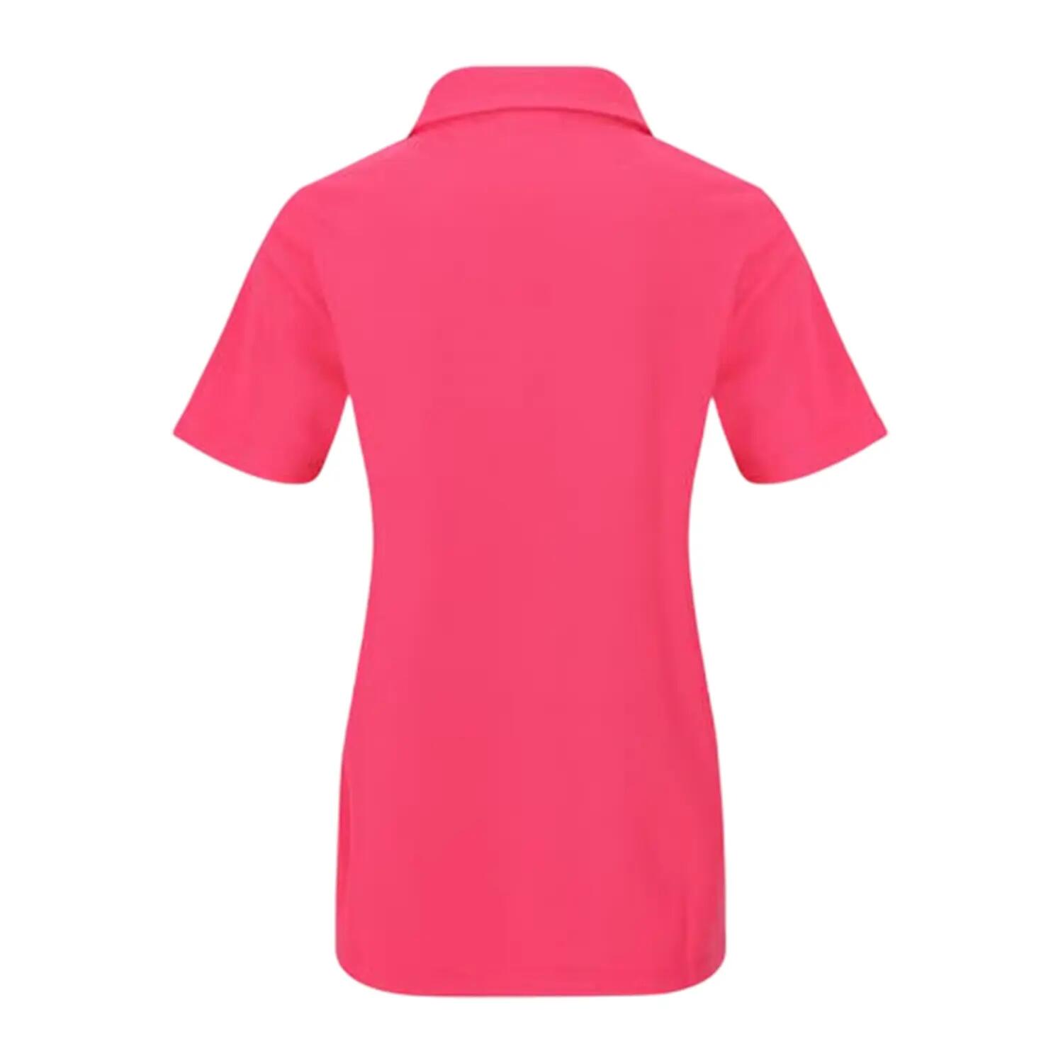 Maglietta Polo Logo Policotone Donna Slazenger Rosa Acceso 2/3