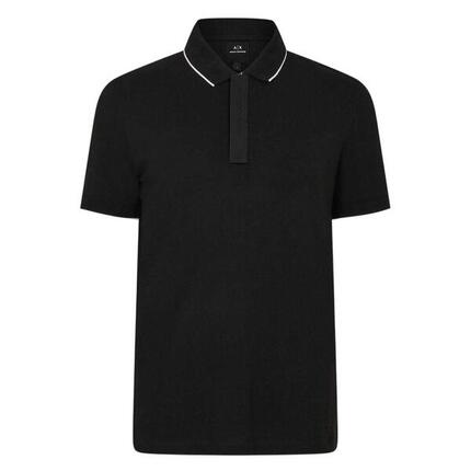 Polo Motif/style À Rayures Homme (Blanc)