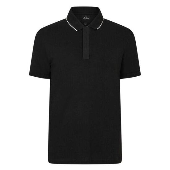 Polo Motif/style À Rayures Homme (Noir)
