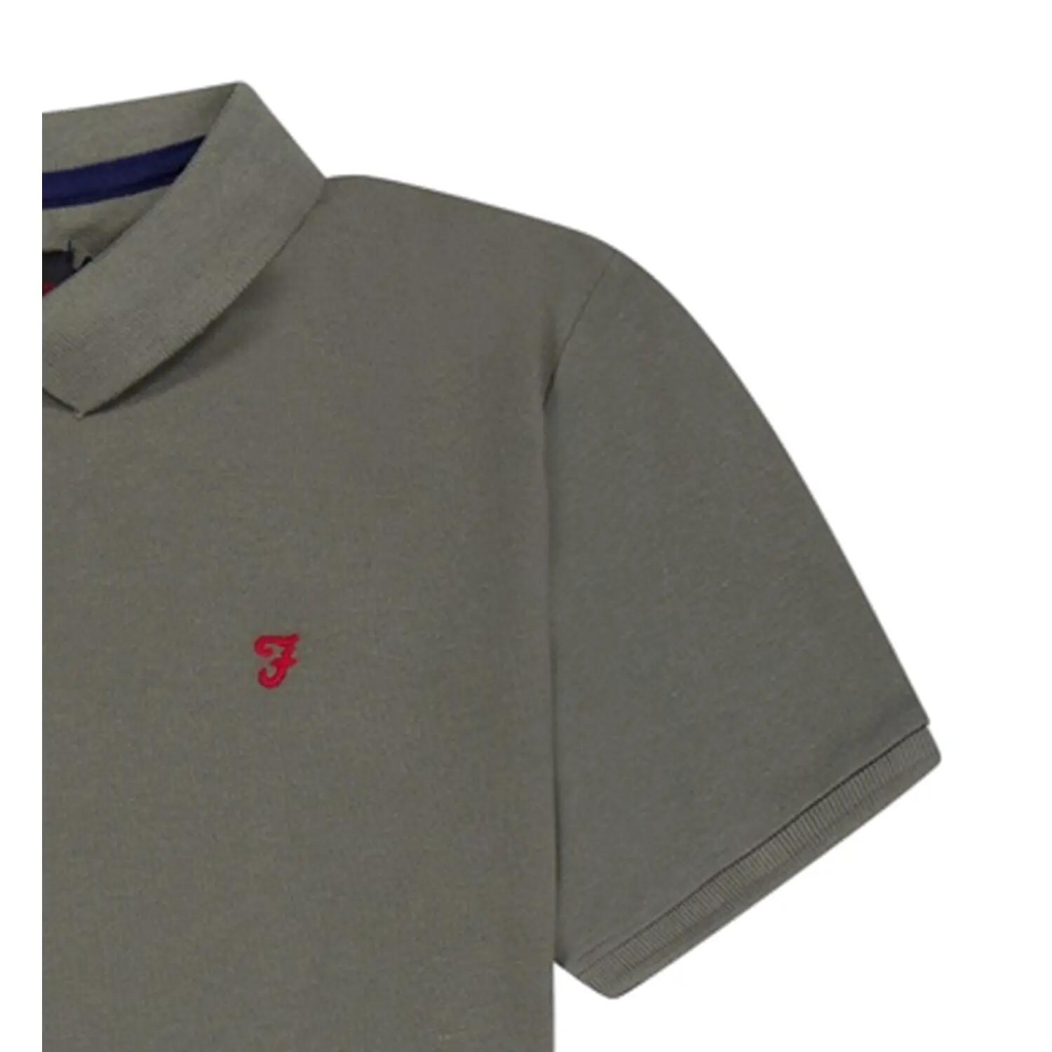 Polo Manches Courtes Motif/style Brodé BUGSWORTH Homme (Vert) 4/4