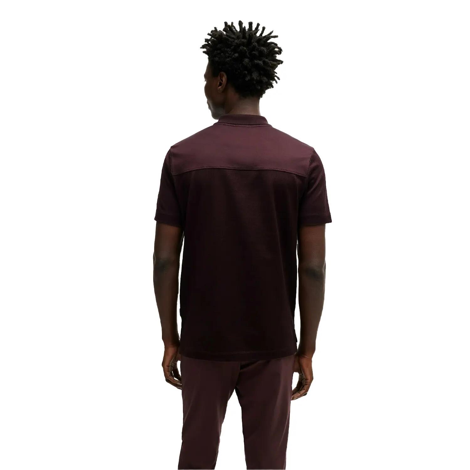 Maglietta Polo Uomo Boss Parlay Rosso 4/4