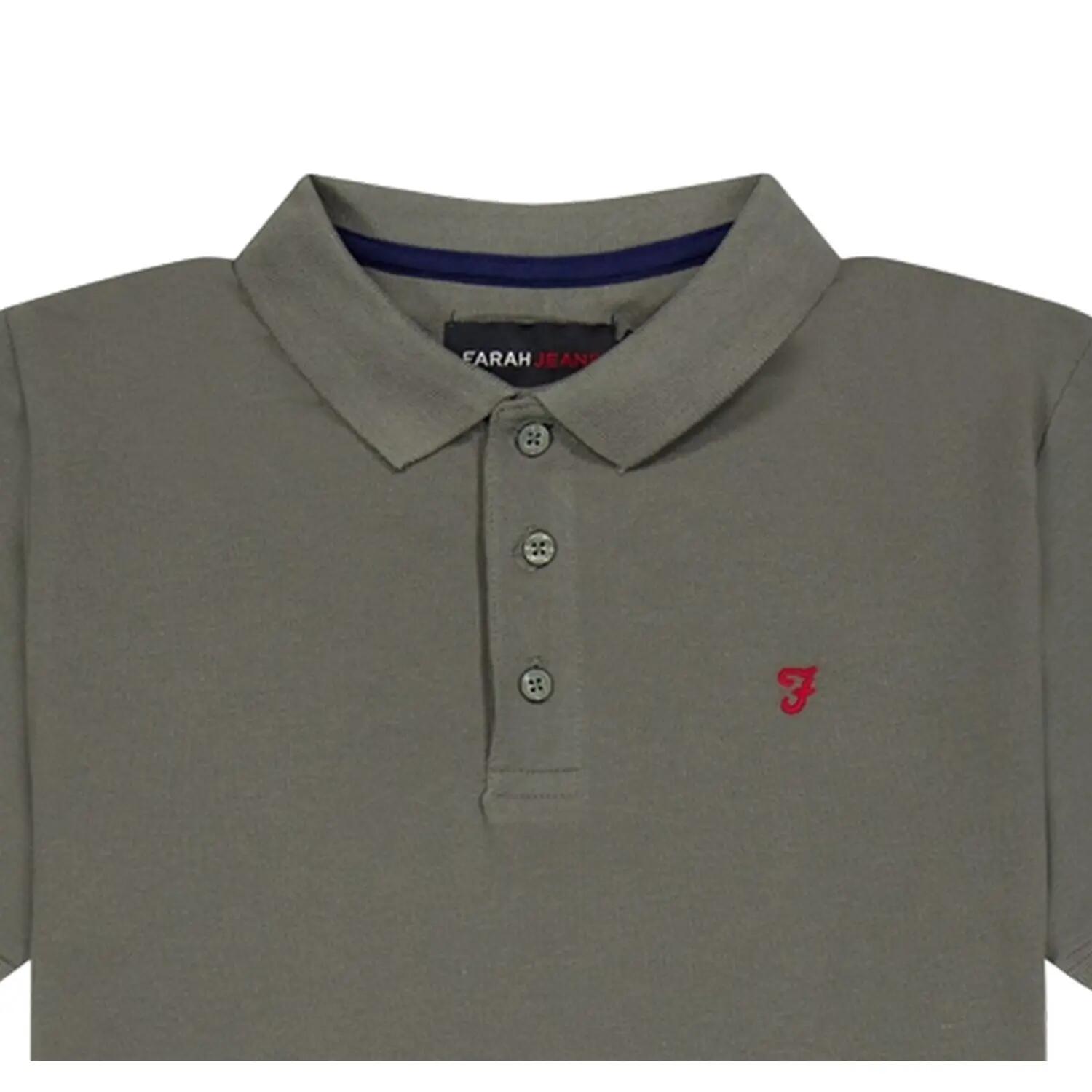 Polo Manches Courtes Motif/style Brodé BUGSWORTH Homme (Vert) 3/4