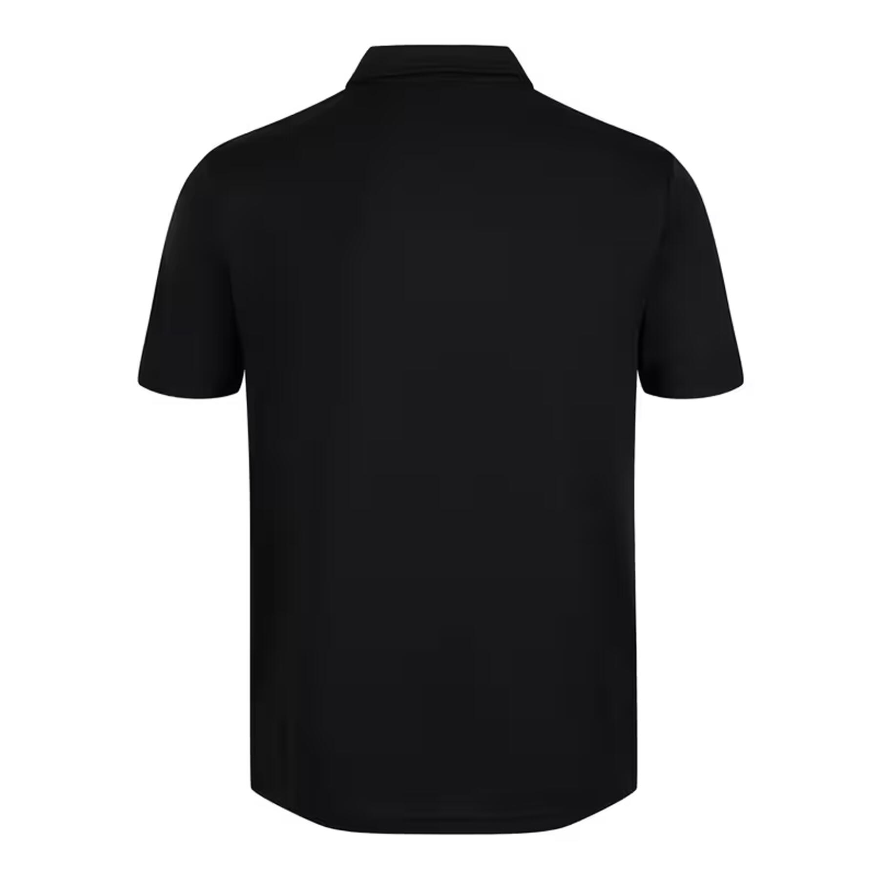 Mens Plain Polo Shirt (Black) 2/4