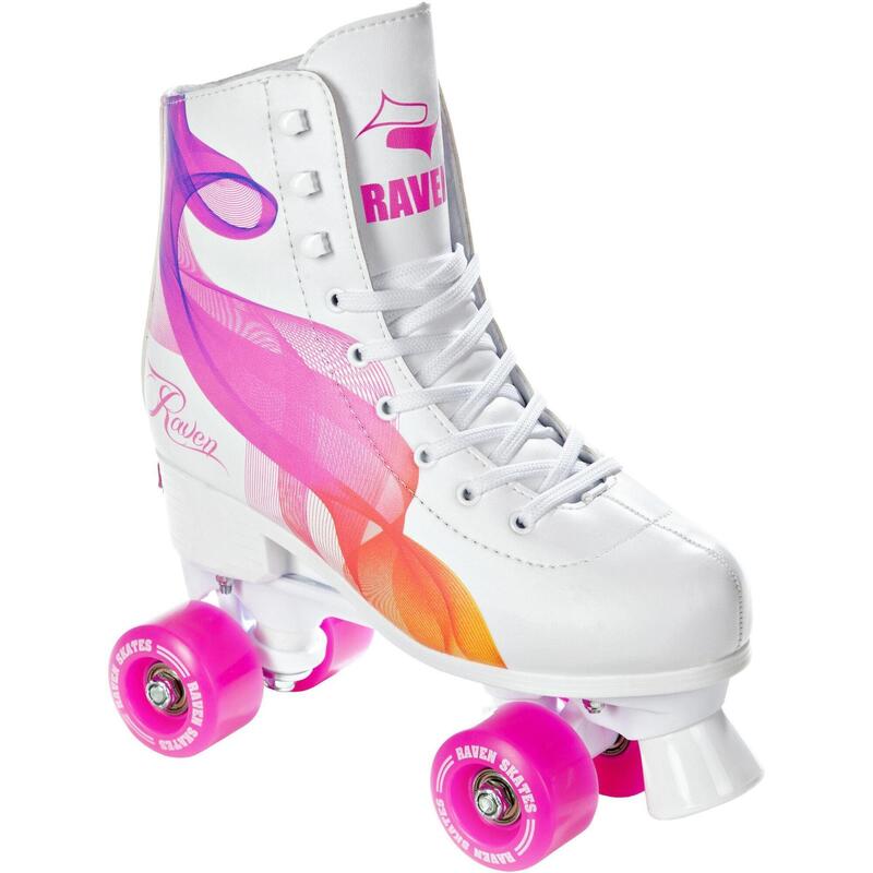 Patins de 4 rodas clássicos ajustável Raven Serena Laranja/Rosa