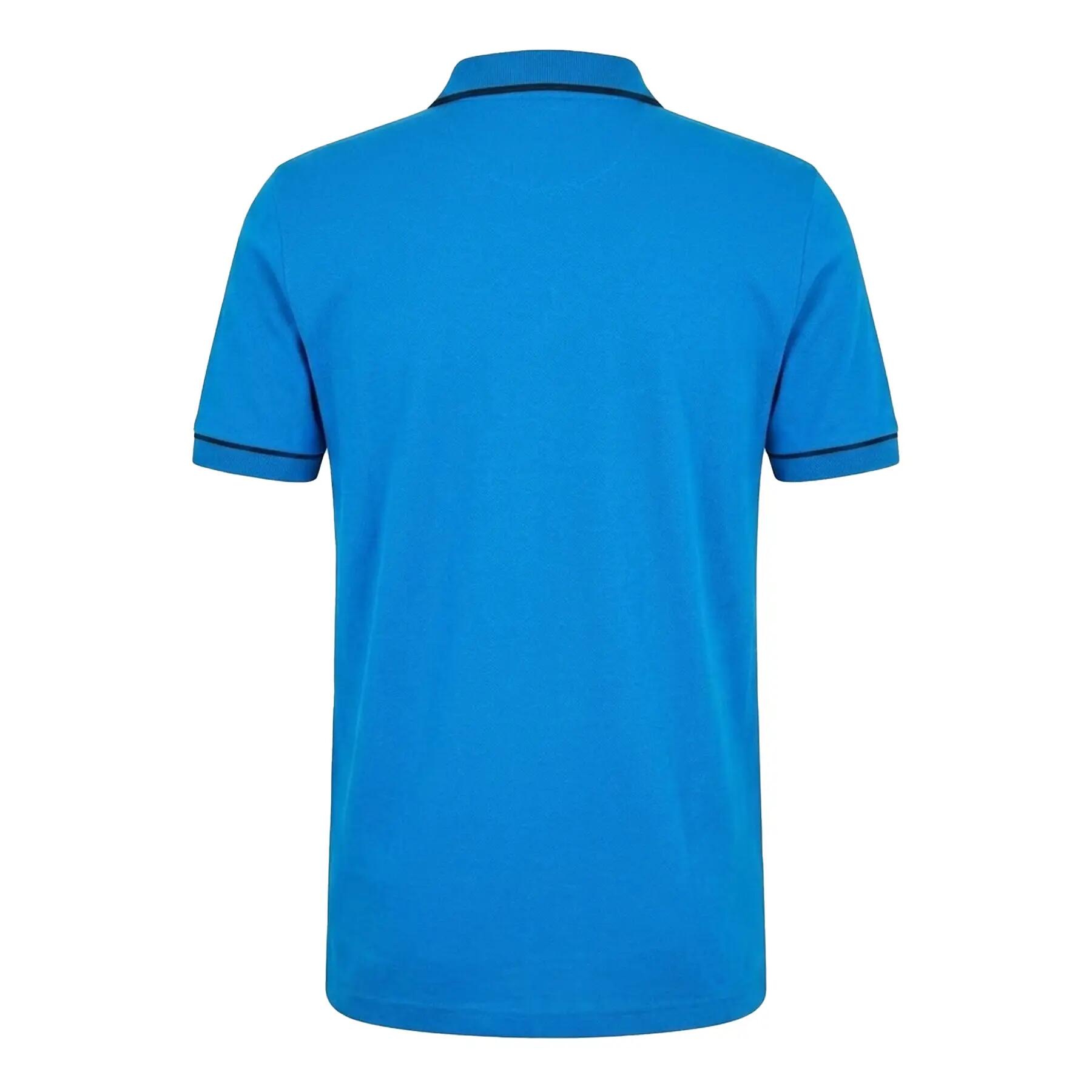 Maglietta Polo Maniche Corte Uomo Boss Paule Blu 2/3