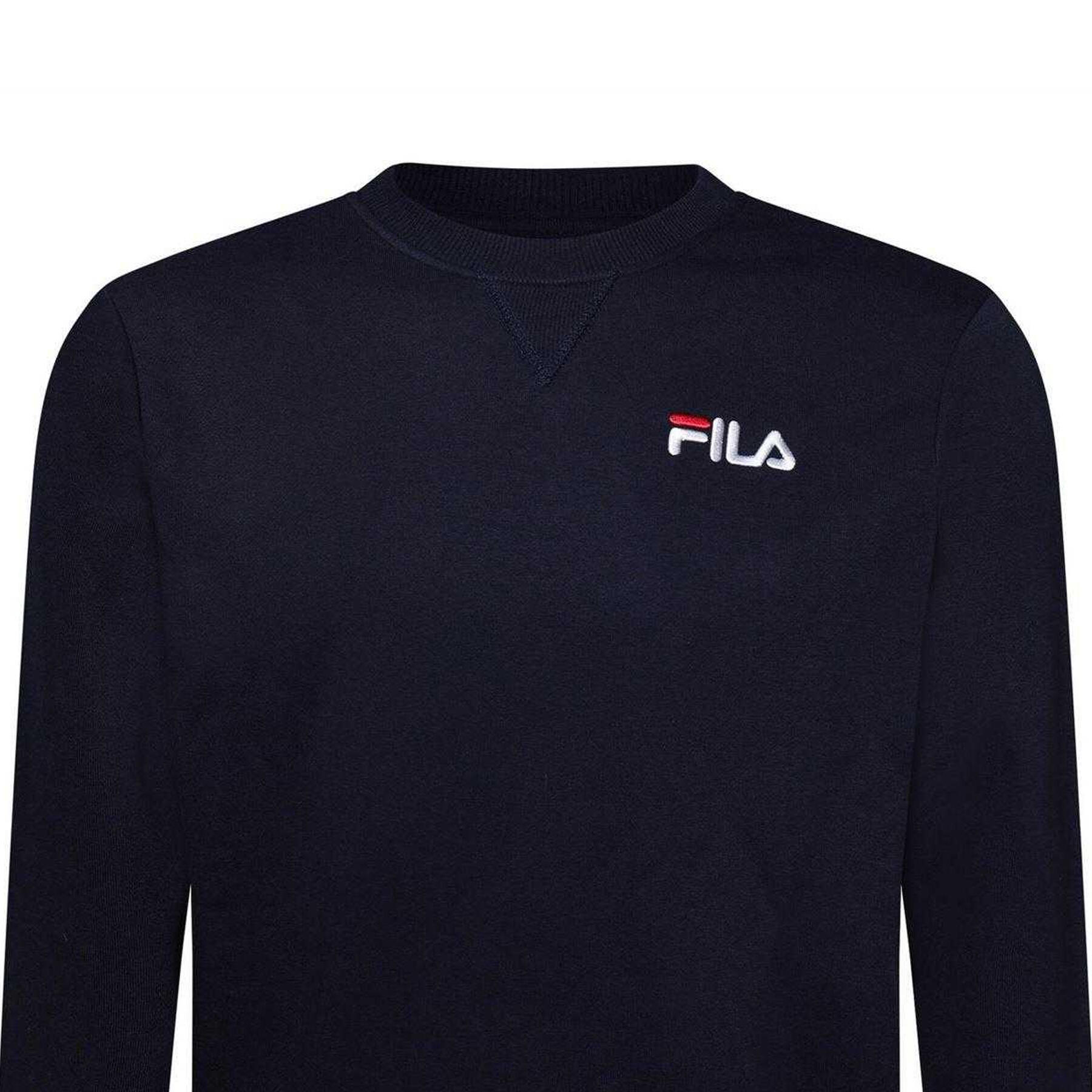 Mens Casper Crew Neck Sweatshirt (Navy) 3/3