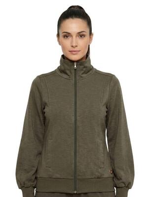 Urban safari dames sweatshirt met ritssluiting