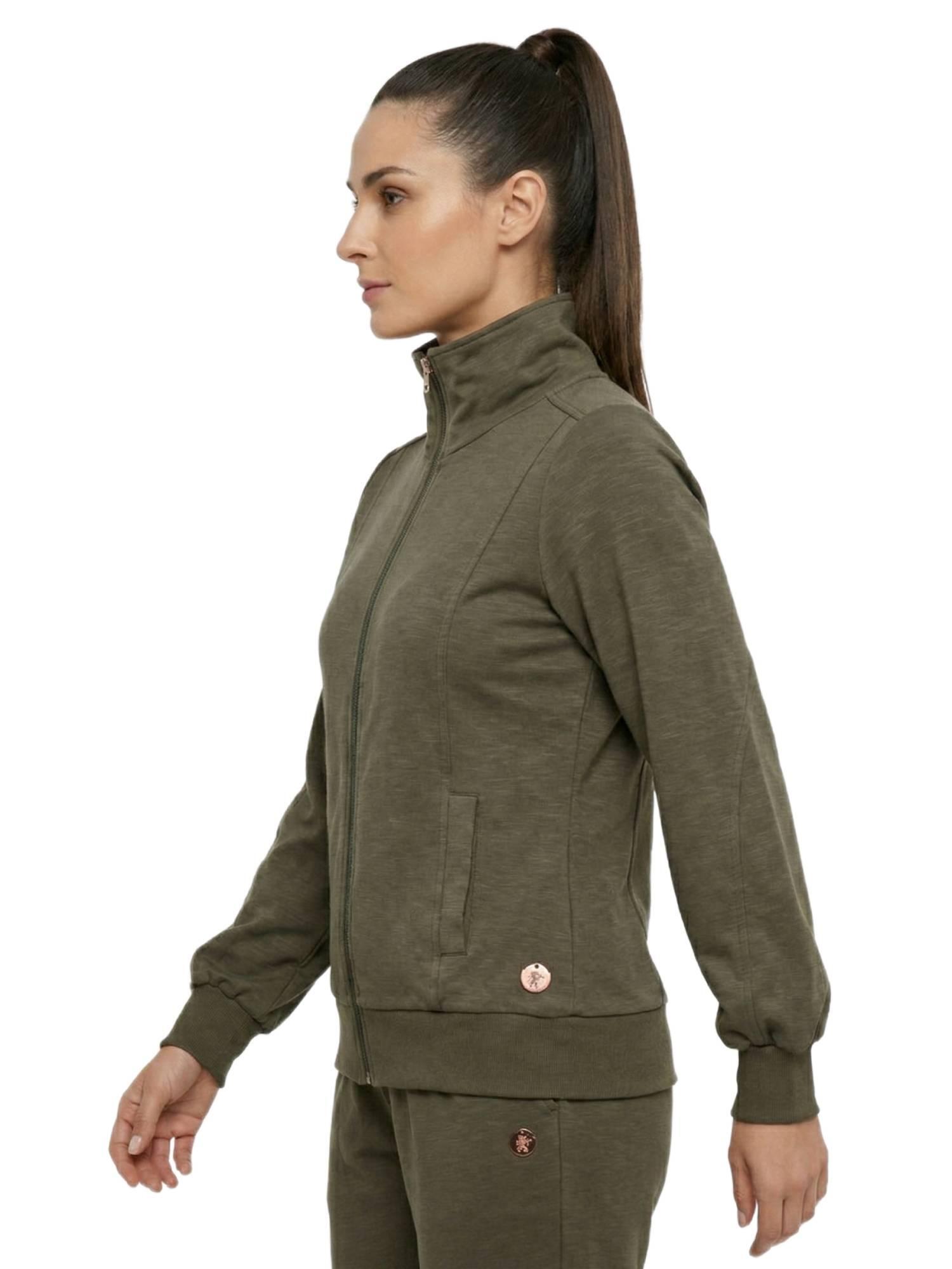 Urban Safari dames sweatshirt met ritssluiting 5/5