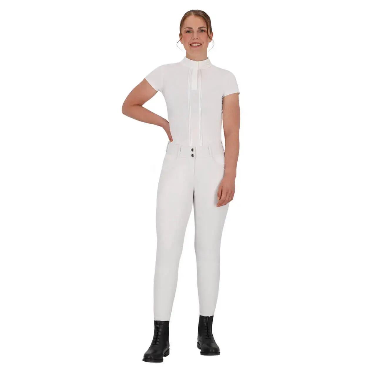 Camicia da concorso equestre da donna QHP Vaila 3/6