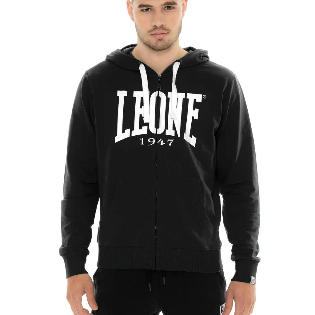 Men's zip-up hoodie with large logo