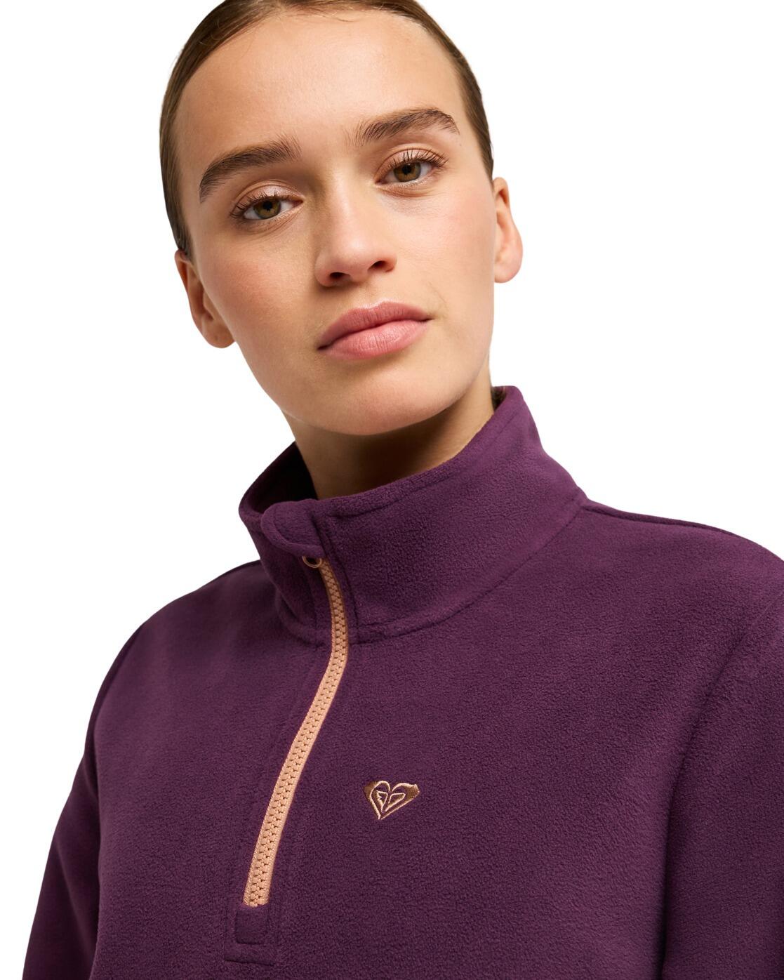Sportpullover WAVES OF WARMTH HALF ZIP Lila Dames 3/4