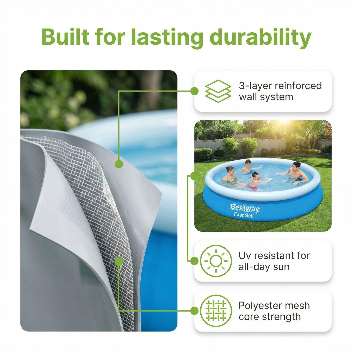 Bestway Fast Set Rond - 366x76 cm - 3-delig S22276 6/7