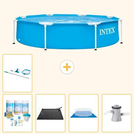 Piscine Tubulaire Ronde - 244x51 cm - 6-pièces S20983