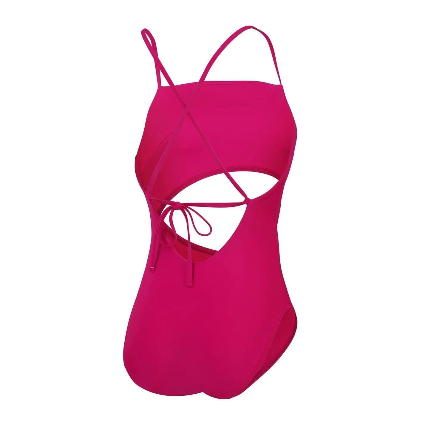 Badeanzug für , Hinten geknotet Damen Violett 2/4