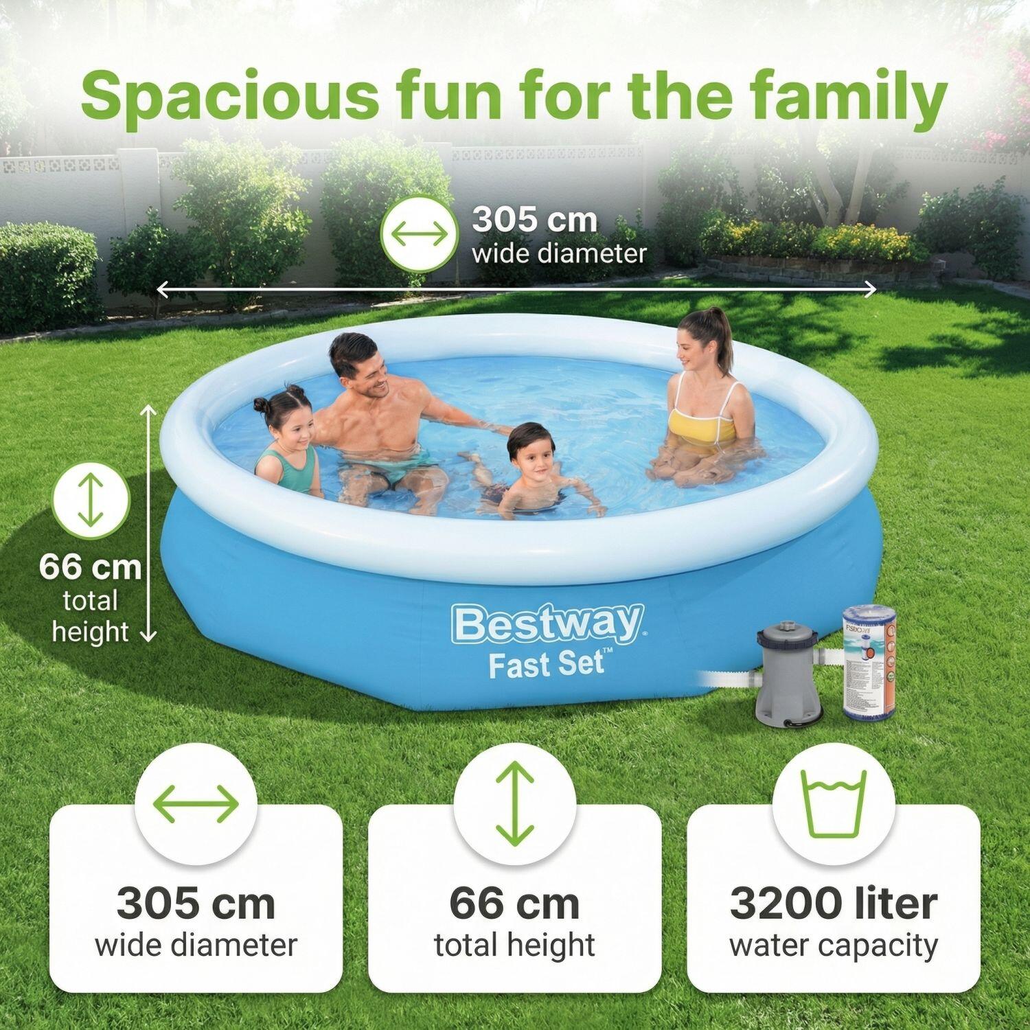 Bestway Fast Set Rund - 305x66 cm - 4-teilig  S22639 7/7