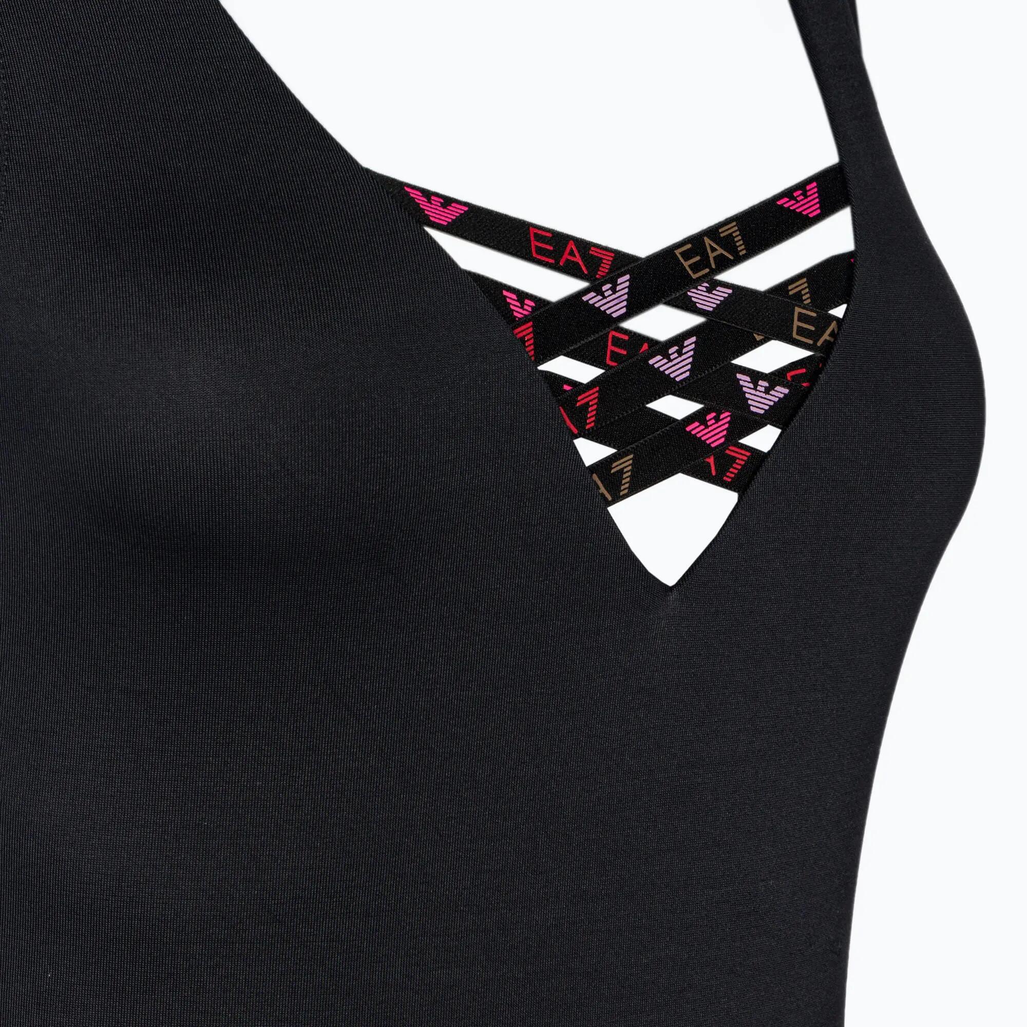 Strój kąpielowy jednoczęściowy damski EA7 Emporio Armani Water Sports BW Tape 3/5