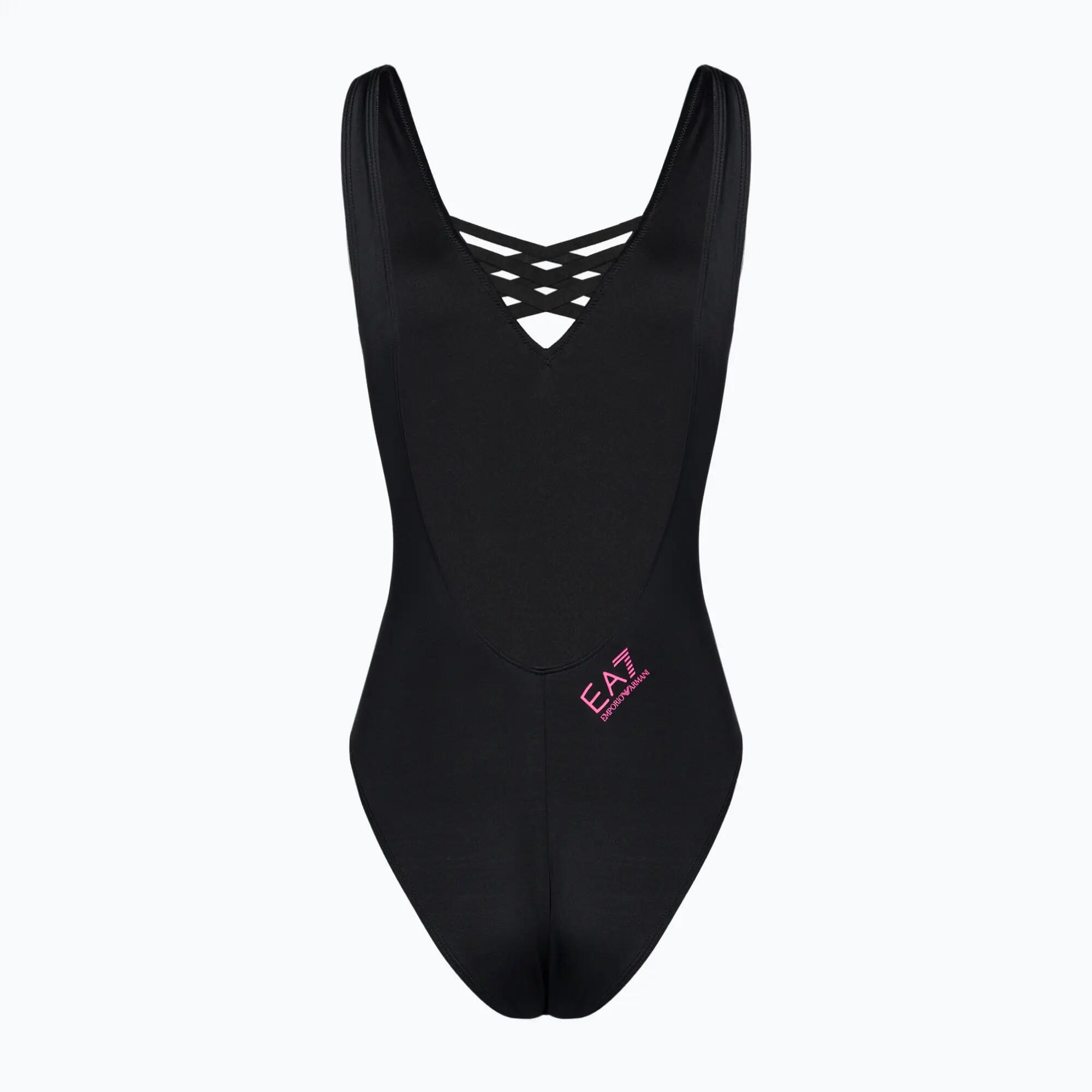 Strój kąpielowy jednoczęściowy damski EA7 Emporio Armani Water Sports BW Tape 2/5