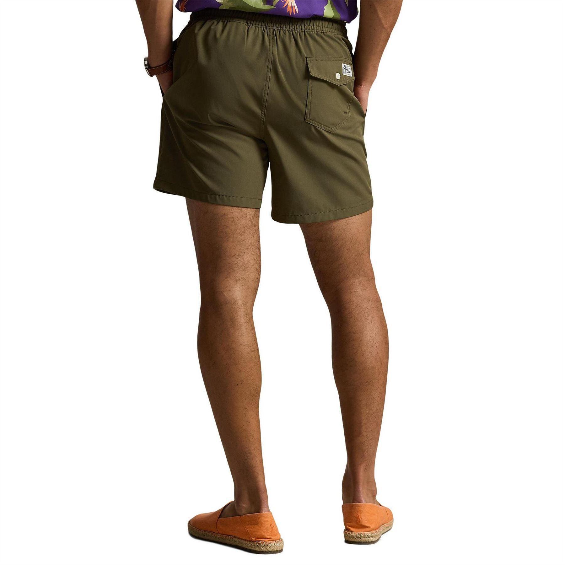 Mens Traveller Swim Shorts (Olive) 4/5
