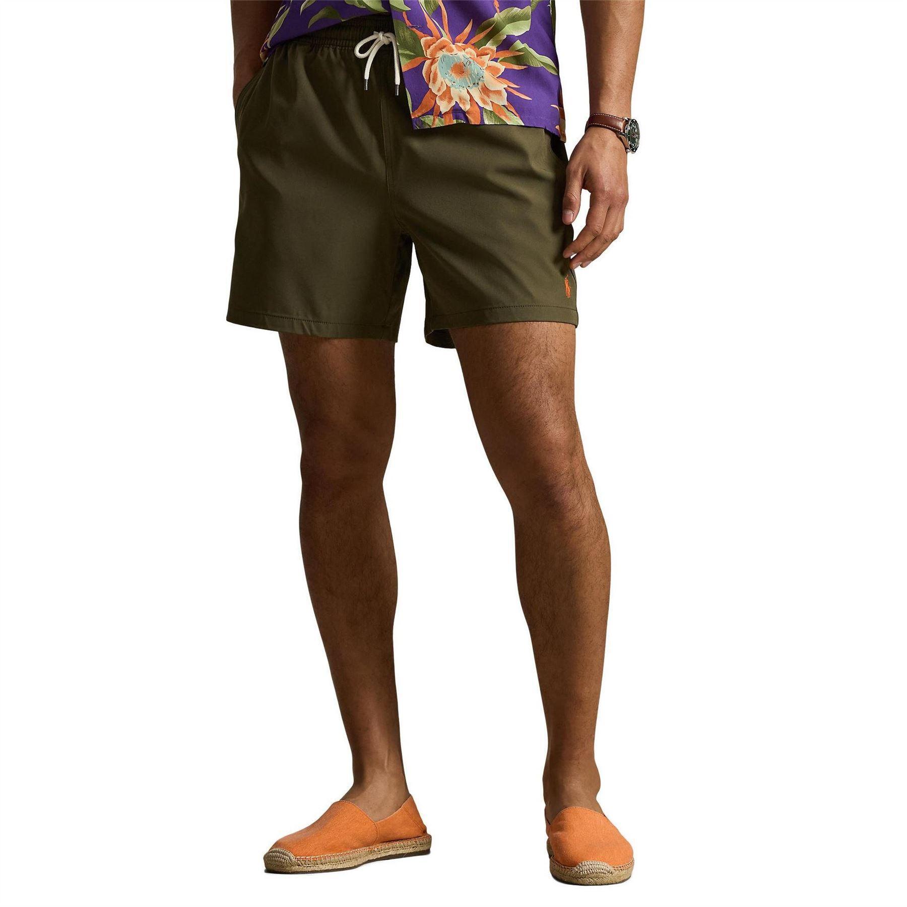 Mens Traveller Swim Shorts (Olive) 3/5