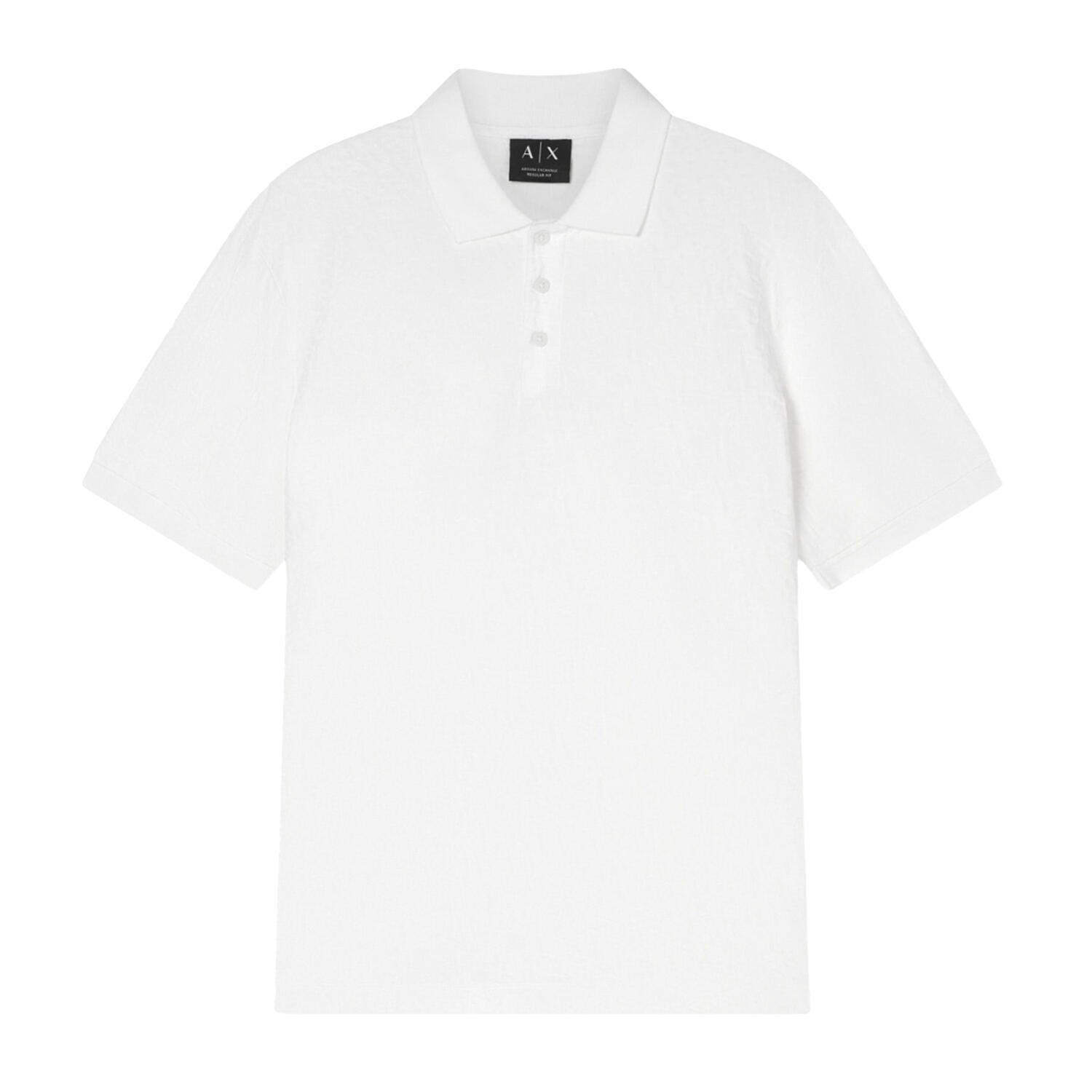 Polo met kraag en geometrisch patroon voor heren (Gebroken wit) 2/3