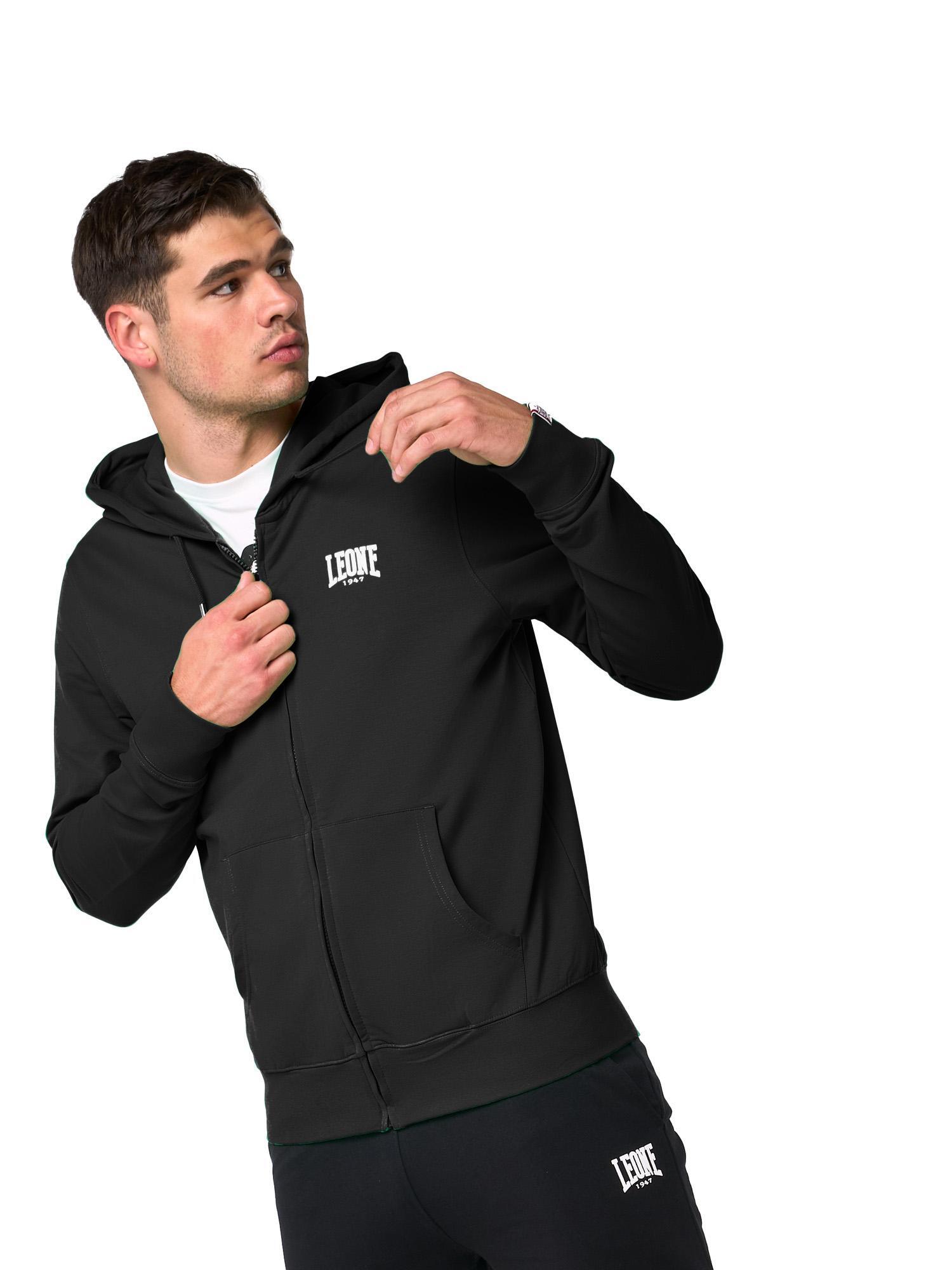 Sweat à capuche zippé pour homme avec petit logo 5/5