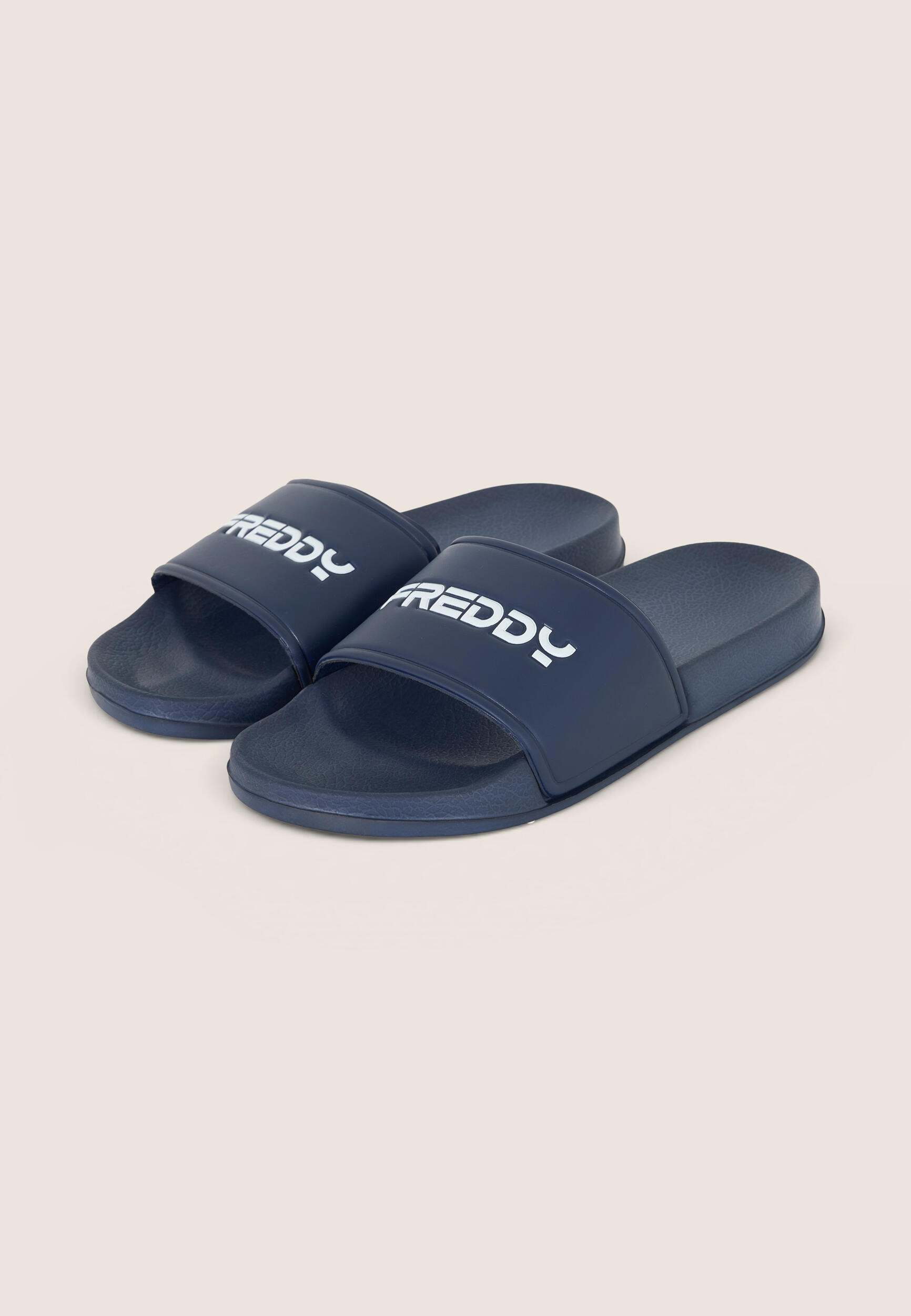 Ciabatte slider donna con maxi logo a contrasto 2/3