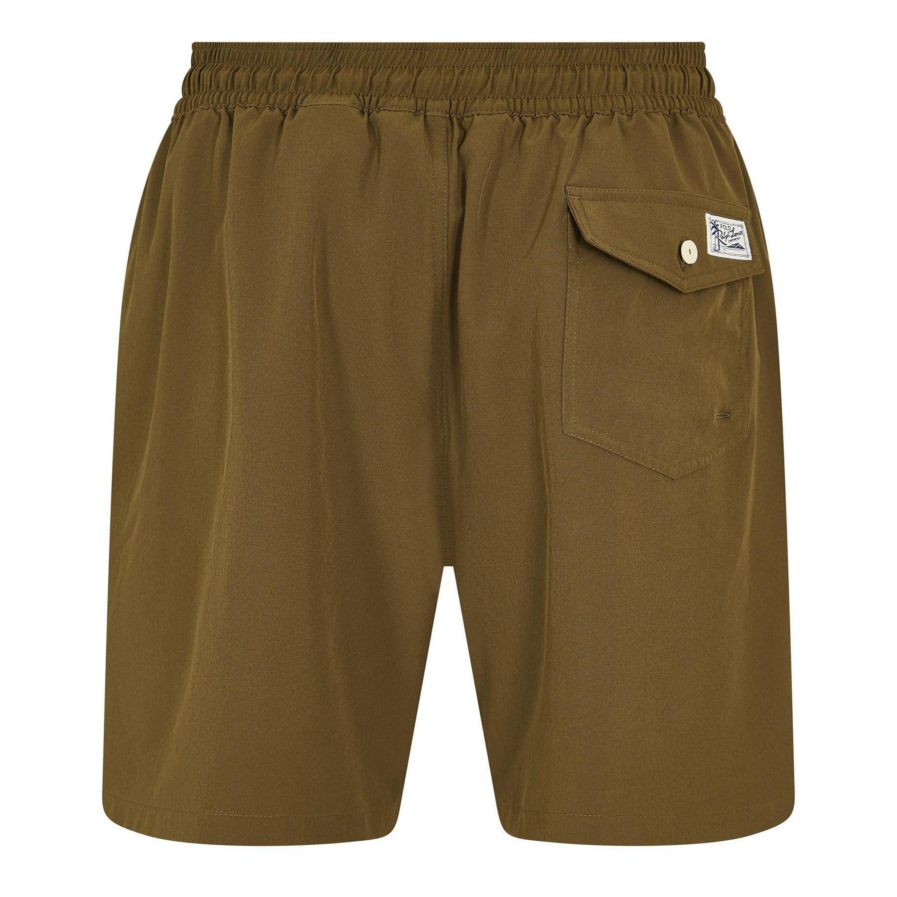 Mens Traveller Swim Shorts (Olive) 2/5