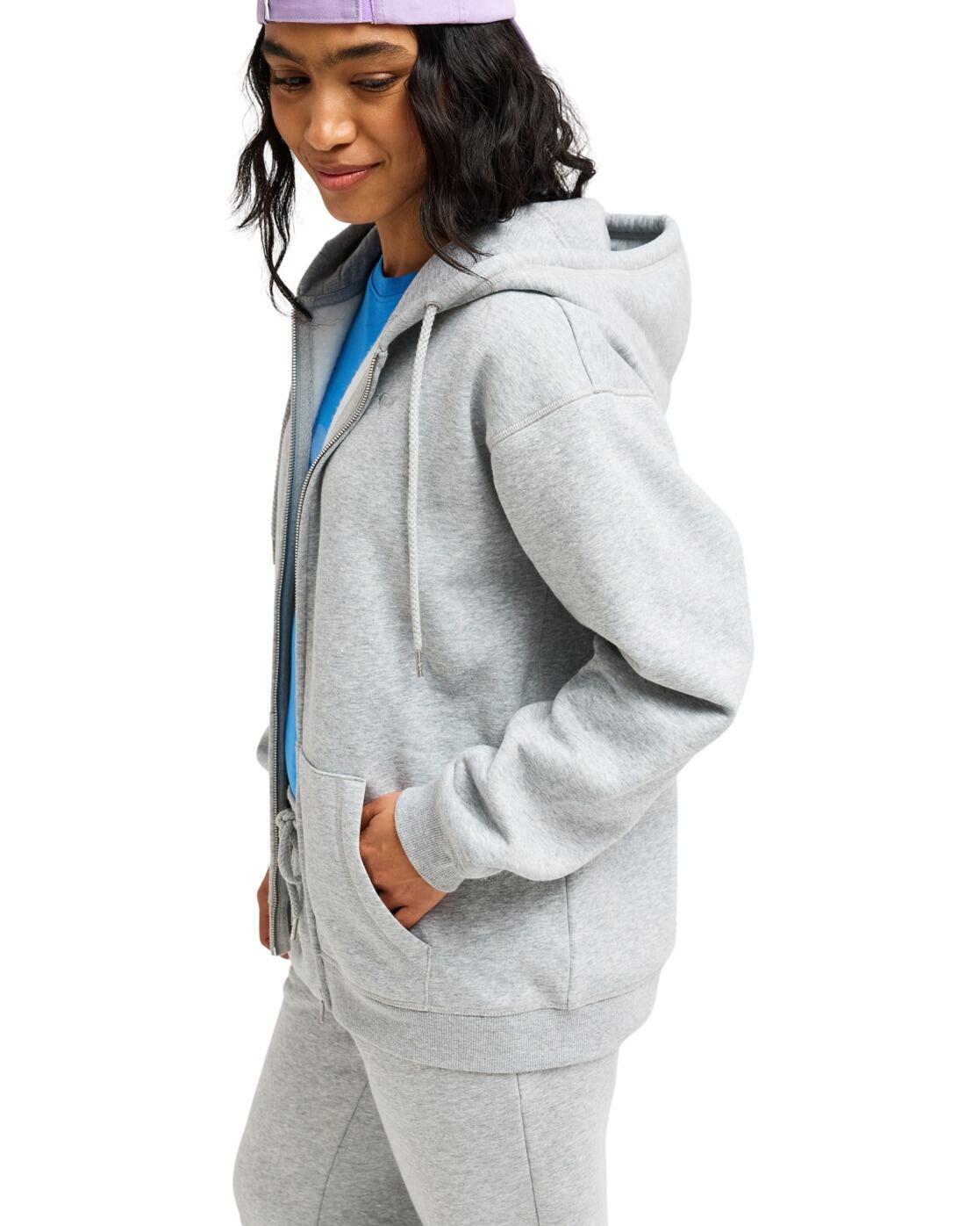 Hoodie mit Reißverschluss SURF STOKED ZIPPED BRUSHED Grau Dames 3/4