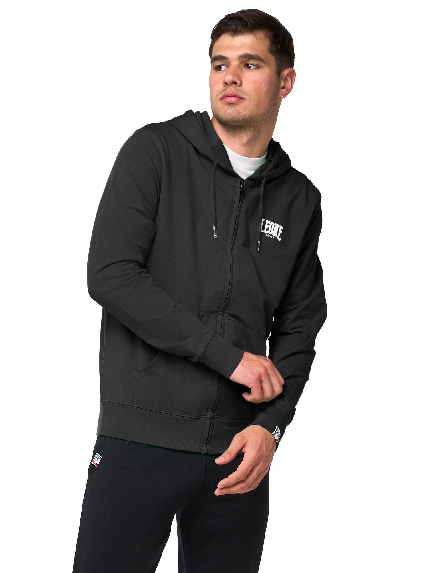 Sweat à capuche zippé pour homme avec petit logo 3/5