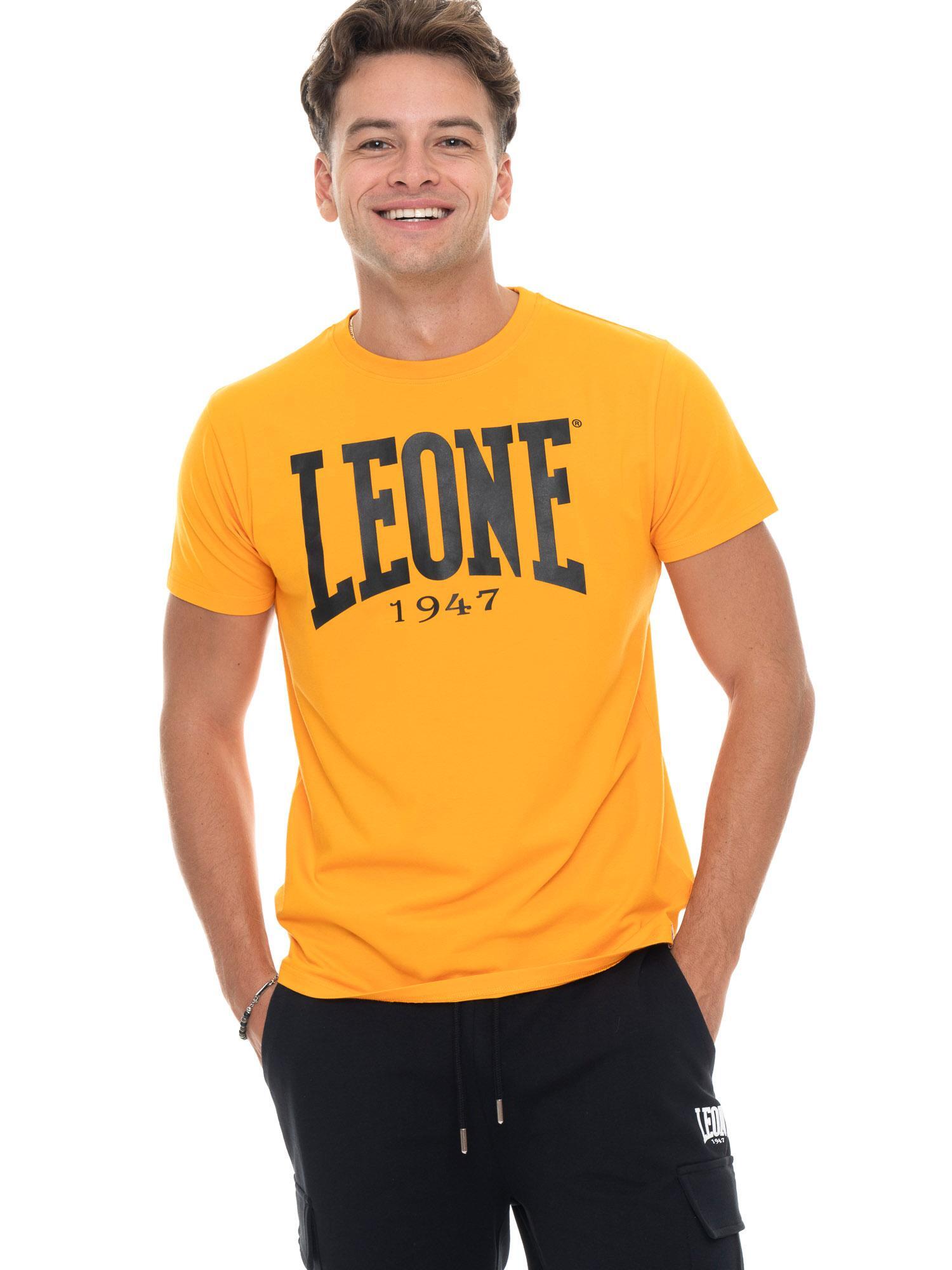 Heren T-shirt met korte mouwen en groot logo 5/5