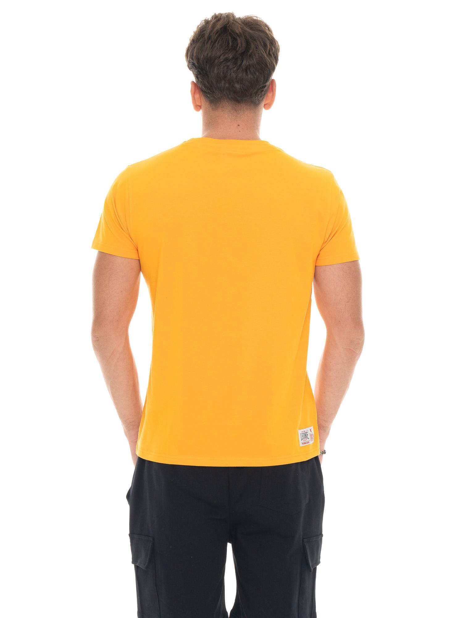 Heren T-shirt met korte mouwen en groot logo 4/5